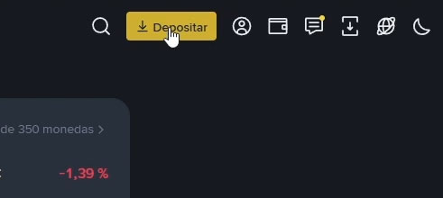 binance botón depositar