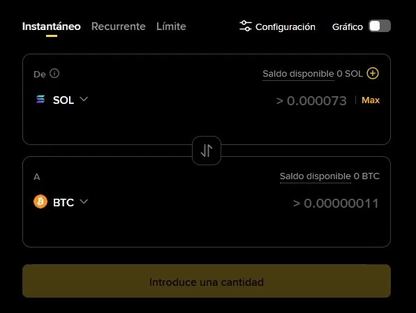 binance convert